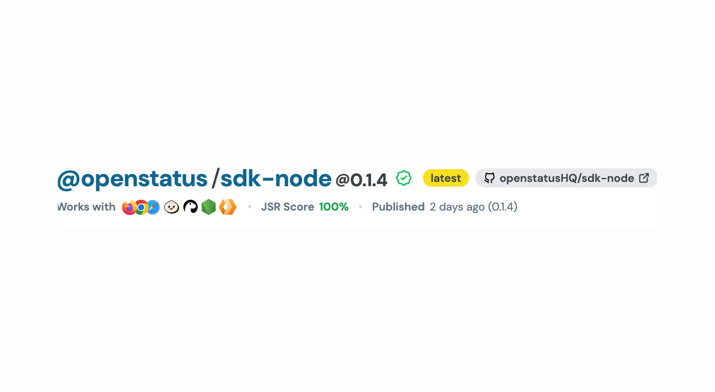 openstatus SDK