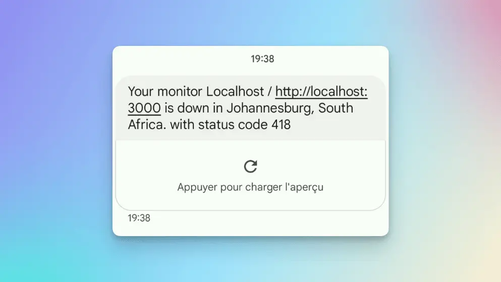 Get alerted on your cell phone