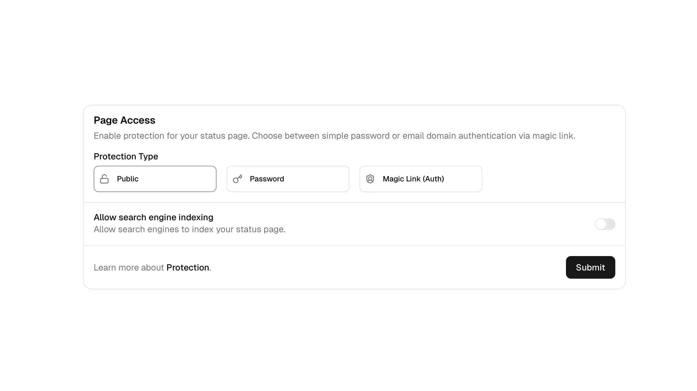 Search Engine Indexing Control