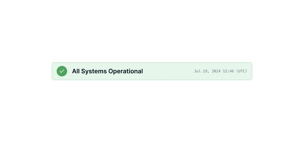Status Page rework
